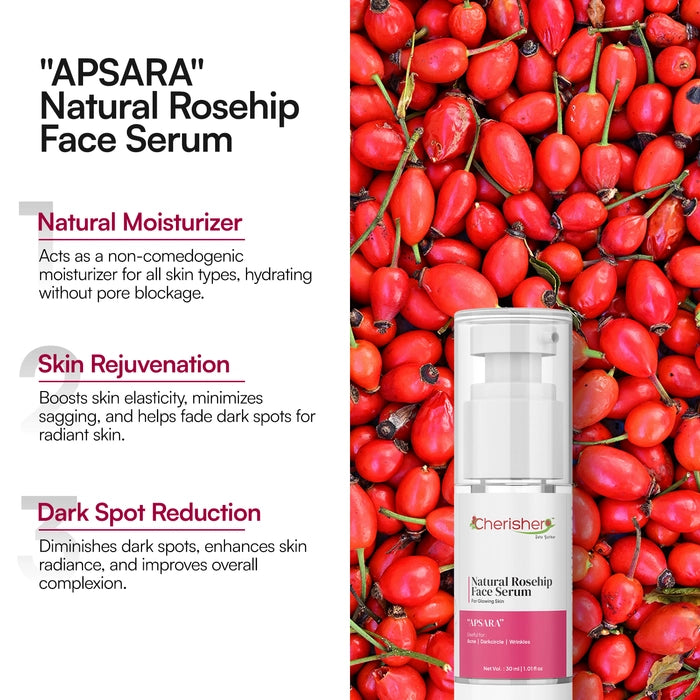 Cherisher "Apsara" Natural Rosehip Face Serum