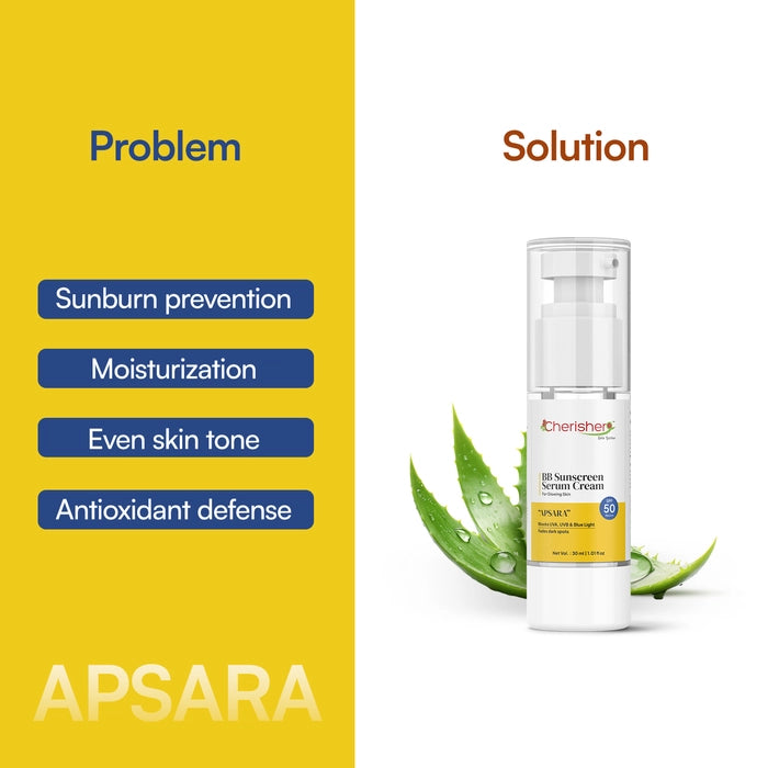 Cherisher "Apsara" BB Sunscreen Serum Cream - Protect & Glow
