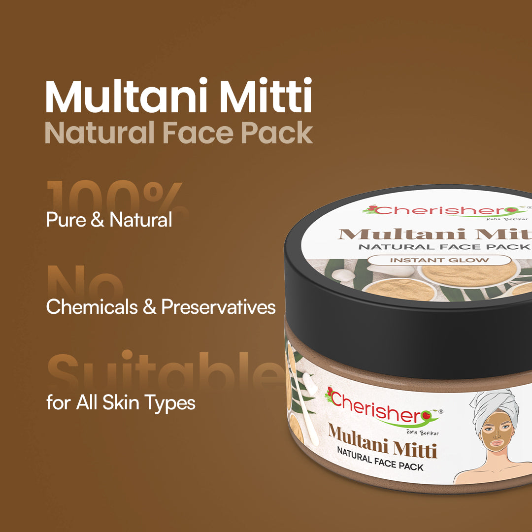 CHERISHER MULTANI MITTI NATURAL FACE PACK (INSTANT GLOW)