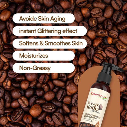 Cherisher Coffee Shimmer Body Lotion