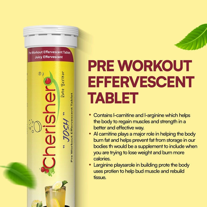 Cherisher "Josh" Pre Workout Effervescent Tablet