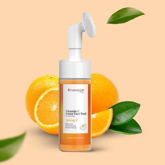 Cherisher "Apsara" Vitamin-C Foam Facewash - Glow & Refresh!